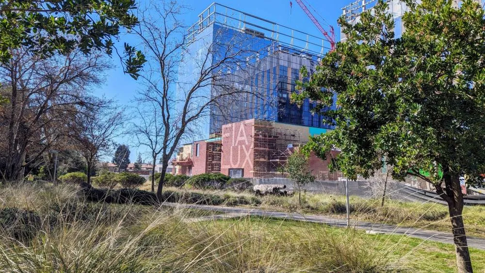 One of February 2024's winners shows the beautiful 'Fiat Lux' brick display from a distance. Photo by Bikramdeep Singh.