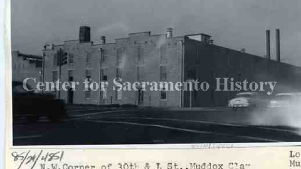 A view of the Muddox Clay Products factory at 30th and L Street in 1963 (Photo: Center for Sacramento History)